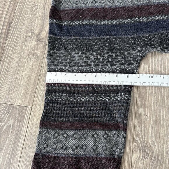 VTG Knitted Coogi Style Sweater Mens L Cooper Grand-pa Wool Pullover 90s Retro - Picture 10 of 16